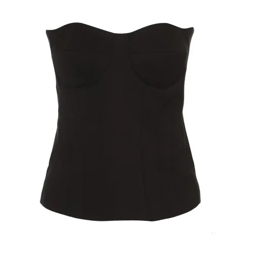 Federica Tosi , Black Top with Style ,Black female, Sizes: