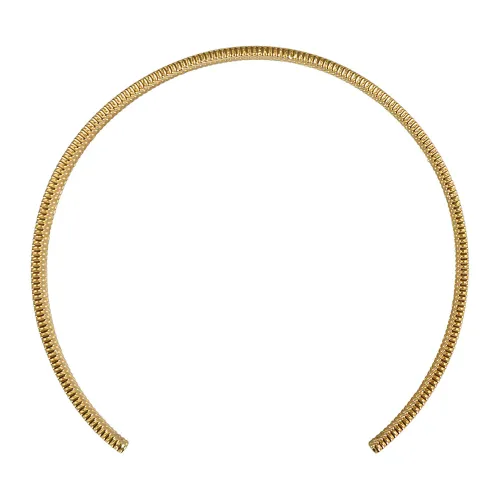 Federica Tosi , Golden Textured Choker Necklace ,Yellow female, Sizes: ONE SIZE