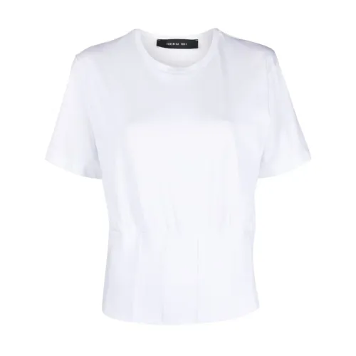 Federica Tosi , White T-shirts and Polos Collection ,White female, Sizes: