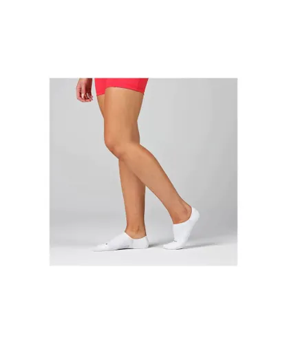 Feetures Unisex Elite Ultra Light Invisible White - White/Grey Nylon