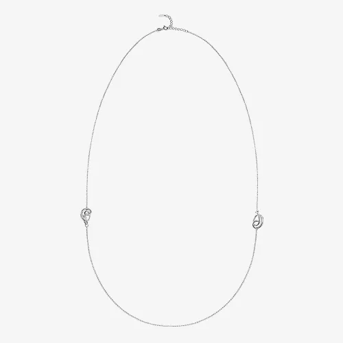 Fei Liu Serenity Silver White Rhodium Opera Necklace SER-925R-102-0000