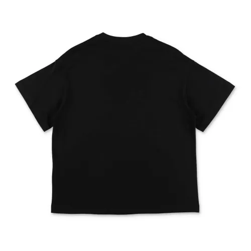 Fendi , Black Cotton Jersey Boy T-Shirt ,Black male, Sizes: