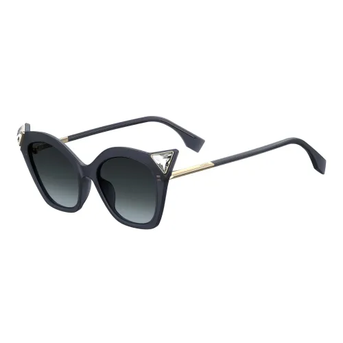 Fendi , Black/Grey Shaded Sunglasses Iridia ,Black female, Sizes: