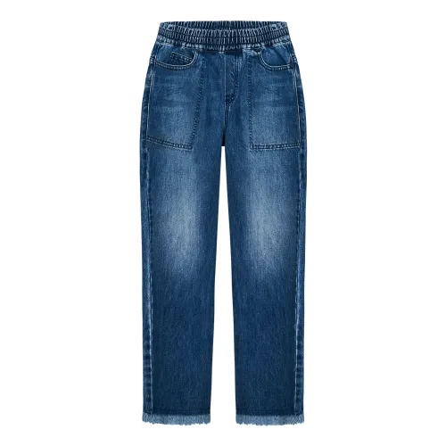 Fendi , Blue Cotton Denim Jeans for Boys ,Blue male, Sizes: