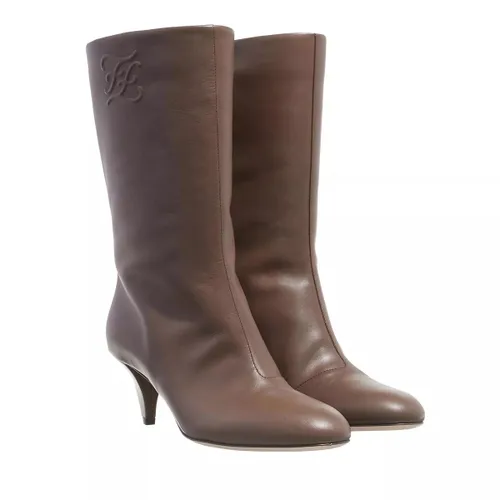 Fendi Boots & Ankle Boots - Tronchetto Boots Leather FF - brown - Boots & Ankle Boots for ladies