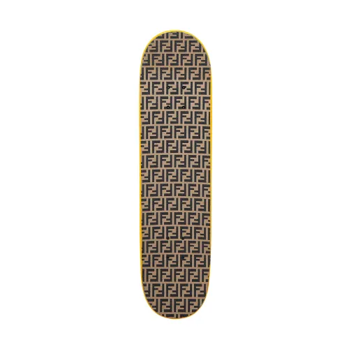 Fendi , Brown FF Monogram Skateboard ,Brown unisex, Sizes: ONE SIZE