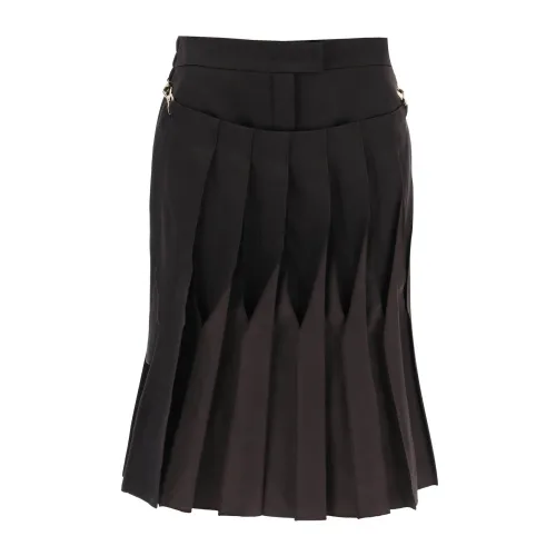 Fendi , Denim Mini Skirt ,Brown female, Sizes: