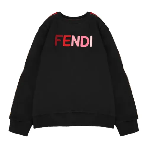 Fendi , Fendi Kids Sweatshirt ,Black female, Sizes: