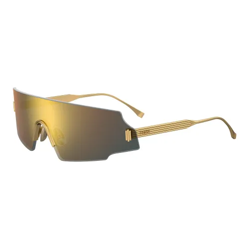 Fendi , Forceful Gold/Grey Sunglasses ,Multicolor female, Sizes: ONE