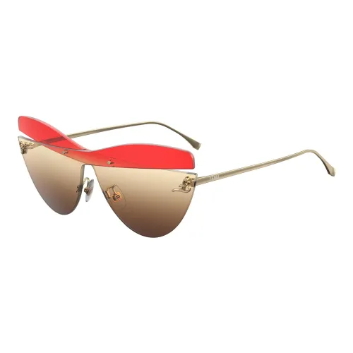 Fendi , Gold/Red Brown Sunglasses Karligraphy FF 0400/S ,Multicolor female, Sizes: ONE