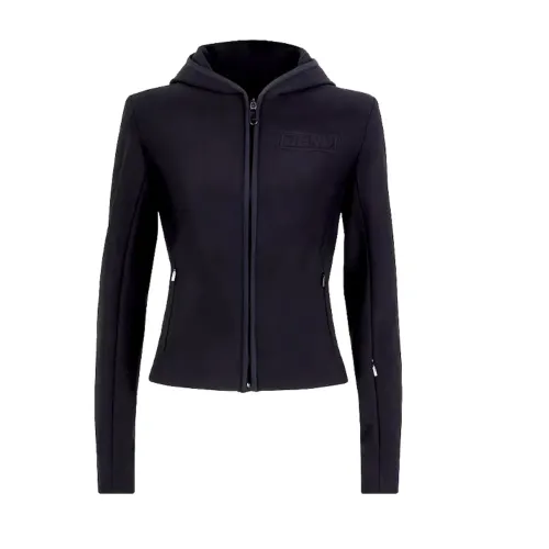 Fendi , Hooded Jackets for Cold Weather ,Black female, Sizes: