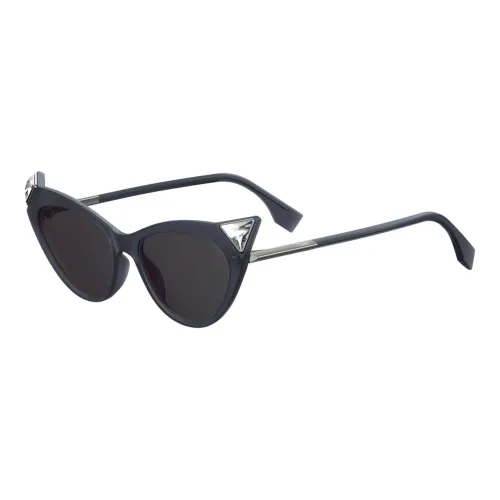 Fendi , Iridia Sunglasses Black/Dark Grey ,Black female, Sizes: