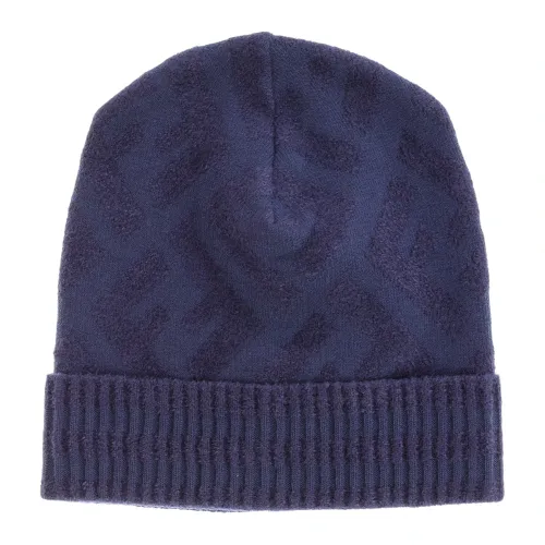 Fendi , Junior FF Logo Hat ,Blue male, Sizes: