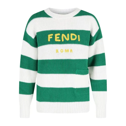 Fendi , Kids Pullover Sweater ,Multicolor female, Sizes: