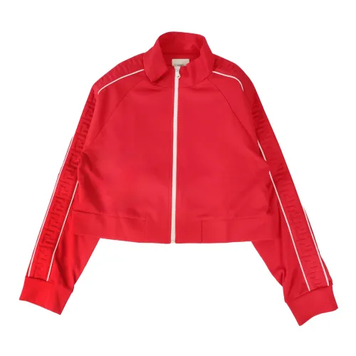 Fendi , Kids Red Sweatshirt Regular Fit ,Red female, Sizes: