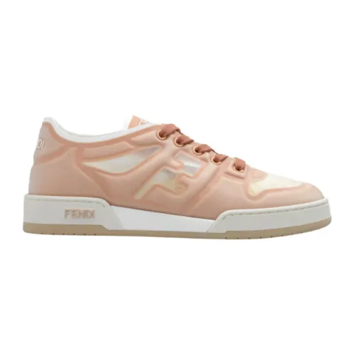 Fendi , Lace-Up Sneakers ,Pink female, Sizes: