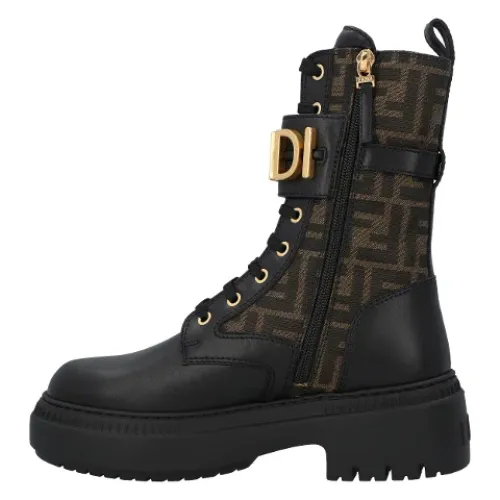 Fendi , Leather boots ,Multicolor female, Sizes: