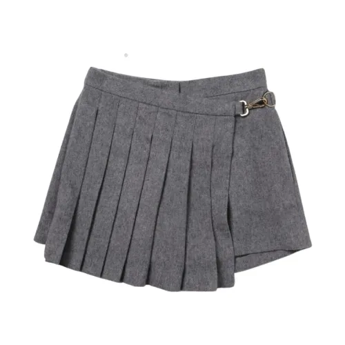 Fendi , Light Grey Flannel Shorts ,Gray female, Sizes: