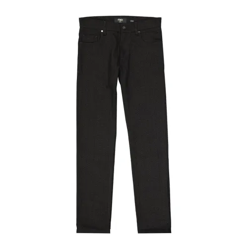 Fendi , Luxury Cotton Denim Jeans ,Black male, Sizes: