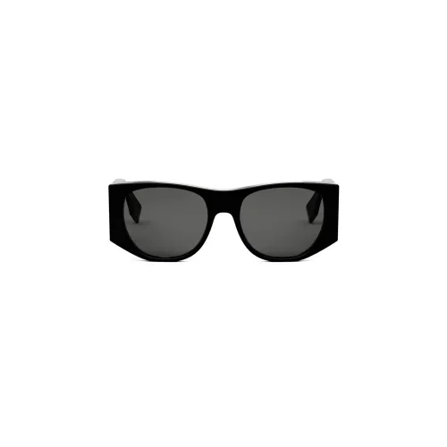 Fendi , Oval Sunglasses Bold Logo ,Black female, Sizes: