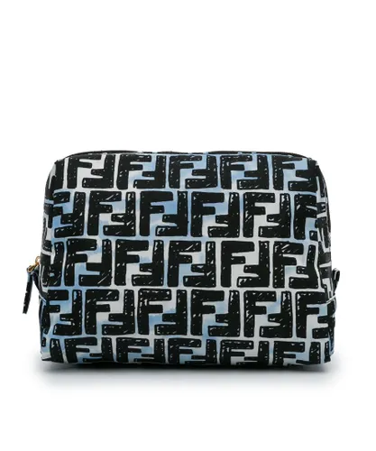 Fendi Pre-owned Womens Vintage x Joshua Vides Cosmetic Pouch Blue Nylon - One Size