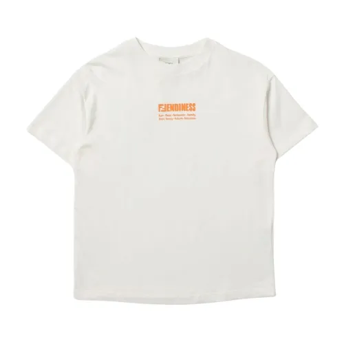 Fendi , Short Sleeve T-Shirt for Boys ,White male, Sizes: