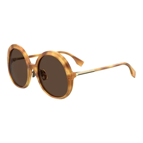 Fendi , Stylish Sunglasses Blonde Havana/Brown ,Brown female, Sizes: