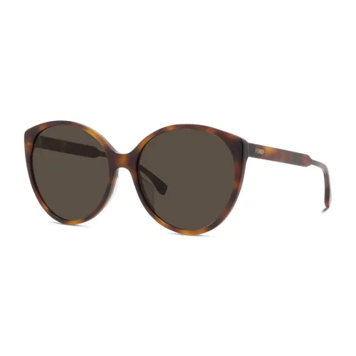 Fendi , Stylish Sunglasses for Women ,Brown female, Sizes: