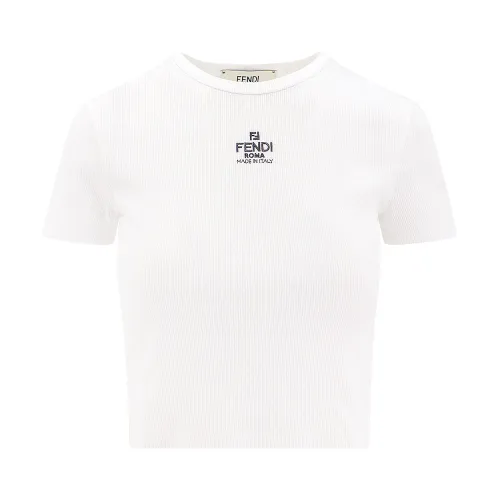 Fendi , T-Shirt ,White female, Sizes:
