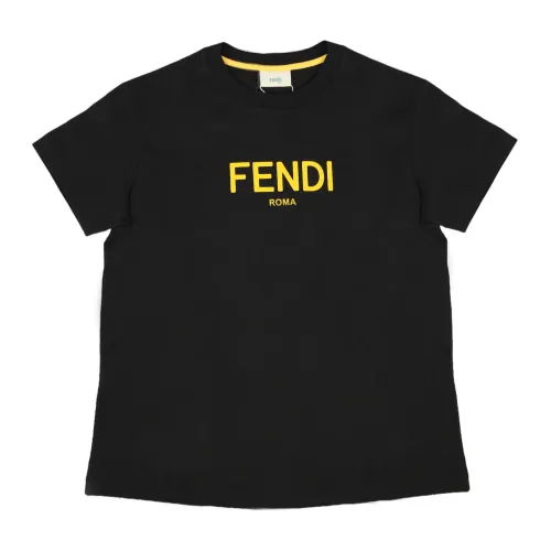 Fendi , T-Shirts ,Black female, Sizes: