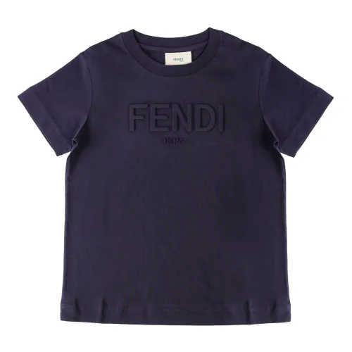 Fendi , T-Shirts ,Blue female, Sizes: