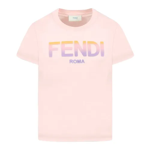 Fendi , T-Shirts ,Pink female, Sizes: