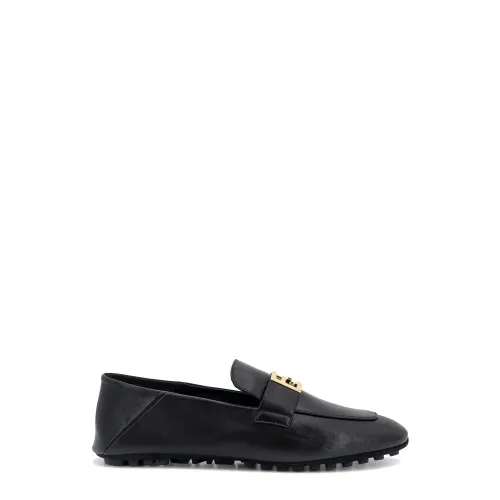Fendi , Women's Shoes Loafer Black Ss24 ,Black female, Sizes: