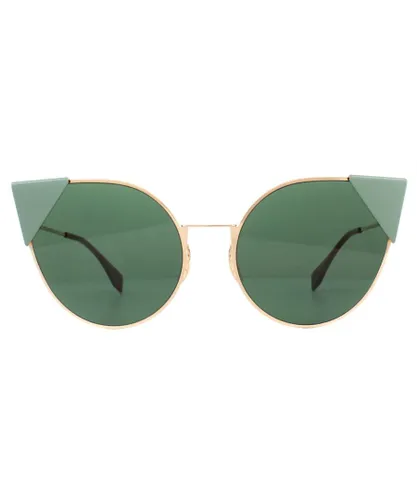 Fendi Womens Sunglasses 0190/S DDB O7 Gold Copper Green Metal - One