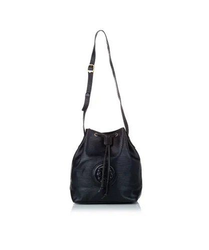 Fendi Womens Vintage Mon Tresor Leather Bucket Bag Black Calf Leather - One Size