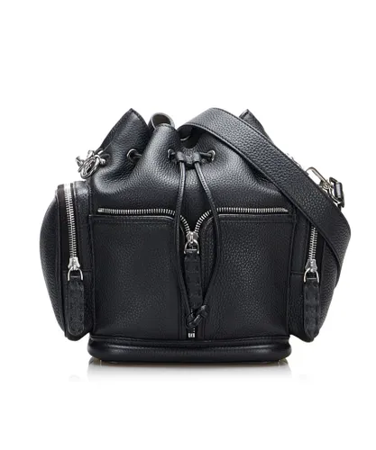 Fendi Womens Vintage Selleria Mon Tresor Black Calf Leather - One Size