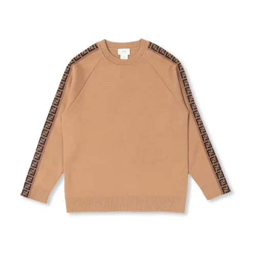 Fendi , Wool sweater ,Brown unisex, Sizes: