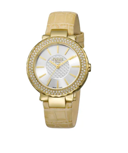 Ferre Milano Womens FM1L058L0021 Gold Watch/Strap, Silver Dial - Ivory - One Size