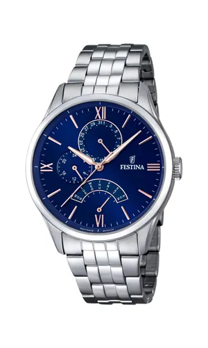 Festina Men's Quartz Watch with Blue Dial Analogue Display