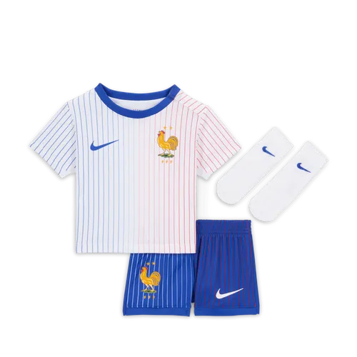 FFF 2024 Stadium Away Baby/Toddler Nike Football Replica 3-Piece Kit - White - Polyester