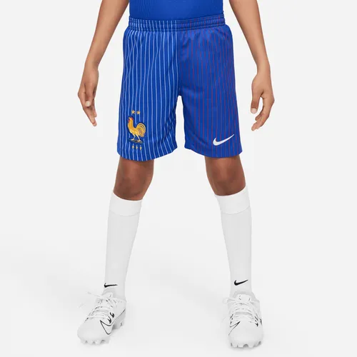 FFF 2024 Stadium Away Older Kids' Nike Dri-FIT Football Replica Shorts - Blue - Polyester