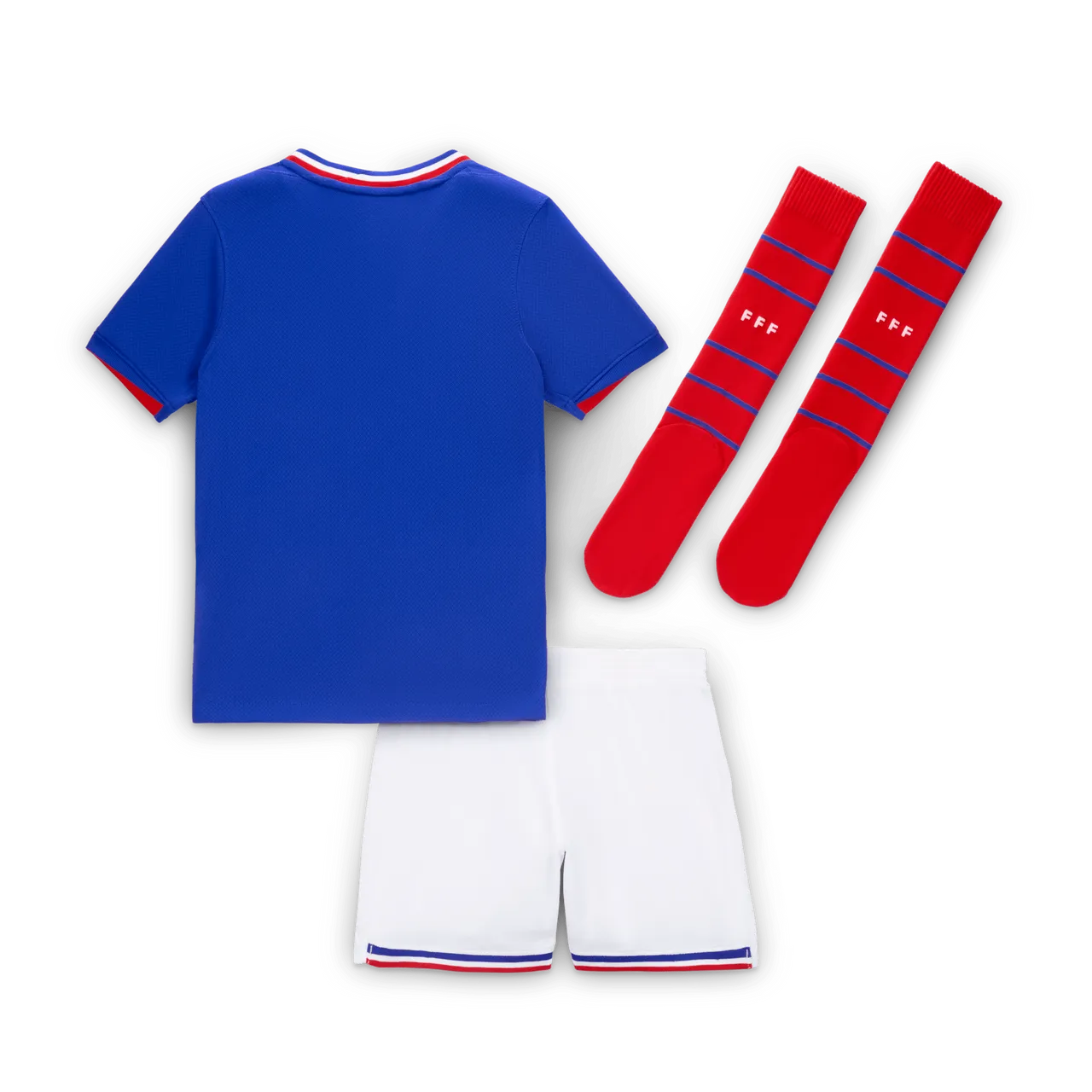 FFF 2024 Stadium Home Younger Kids' Nike Football Replica 3-Piece Kit - Blue - Polyester