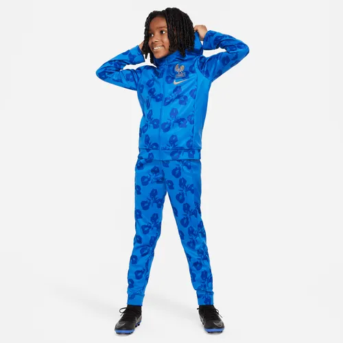 FFF Older Kids' Nike Football Woven Tracksuit - Blue - Polyester