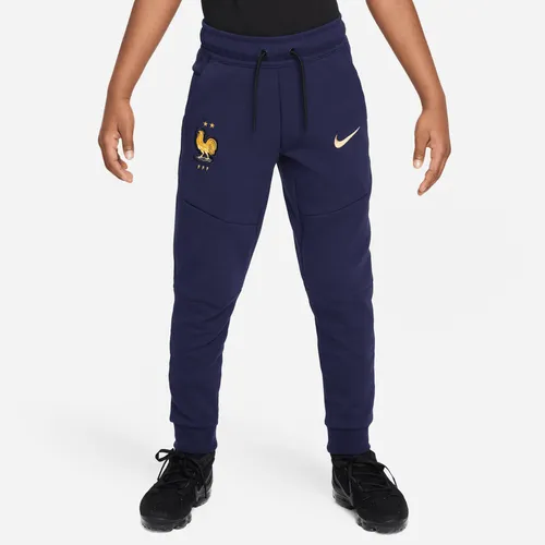 FFF Tech Fleece Older Kids' (Boys') Nike Football Pants - Blue - Cotton