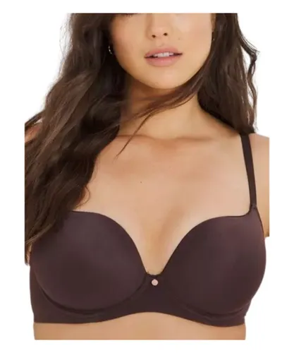 Figleaves Womens Smoothing Sweetheart Full Cup Bra - Beige Nylon