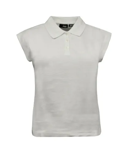 Fila Casual White Short Sleeve T-Shirt - Womens