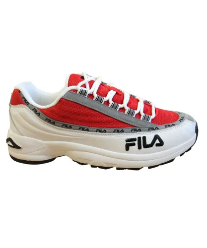 Fila DSTR97 Mens White/Red Trainers