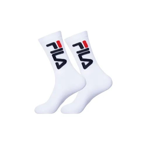 Fila F9598, Unisex Adult Socks, White, 35/38