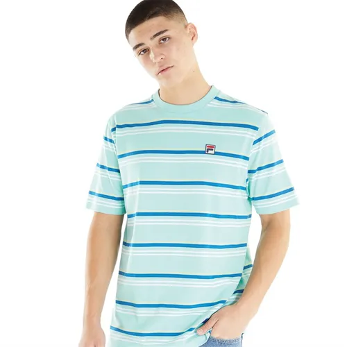 Fila Mens Stan Yarn Dye Stripe T-Shirt Aruba Blue