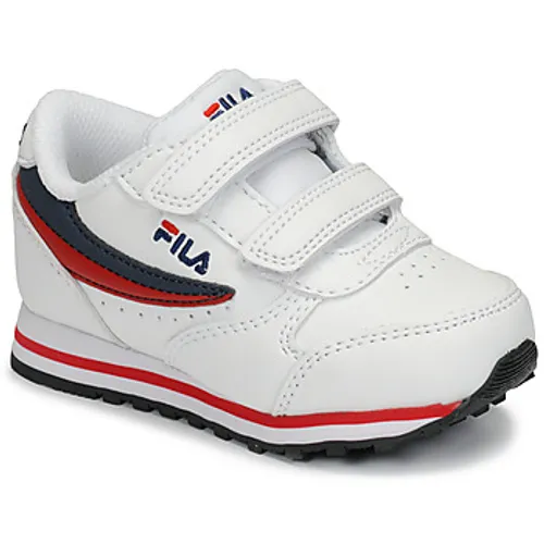 Fila  ORBIT VELCRO INFANTS  boys's Children's Shoes (Trainers) in White